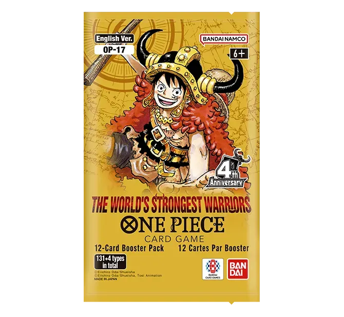 One Piece OP-17 bustina sigillata di carte collezionabili