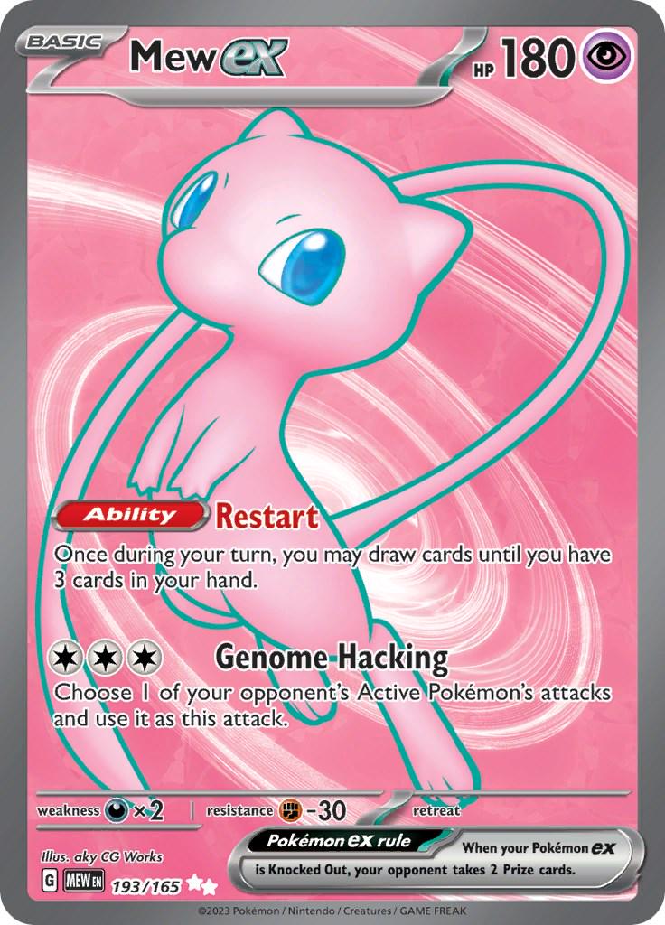 Mew ex card skin for debit and credit cards