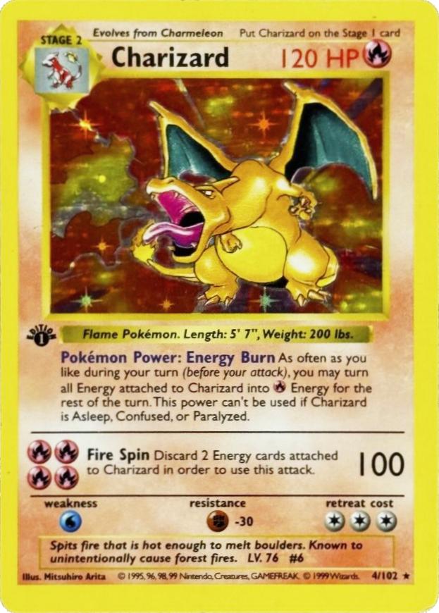 Charizard [1st Edition] card skin for debit and credit cards