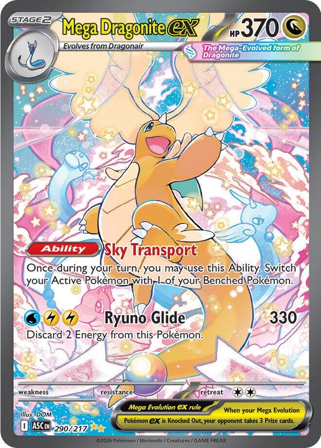 Mega Dragonite ex sticker voor bankpas en creditcard