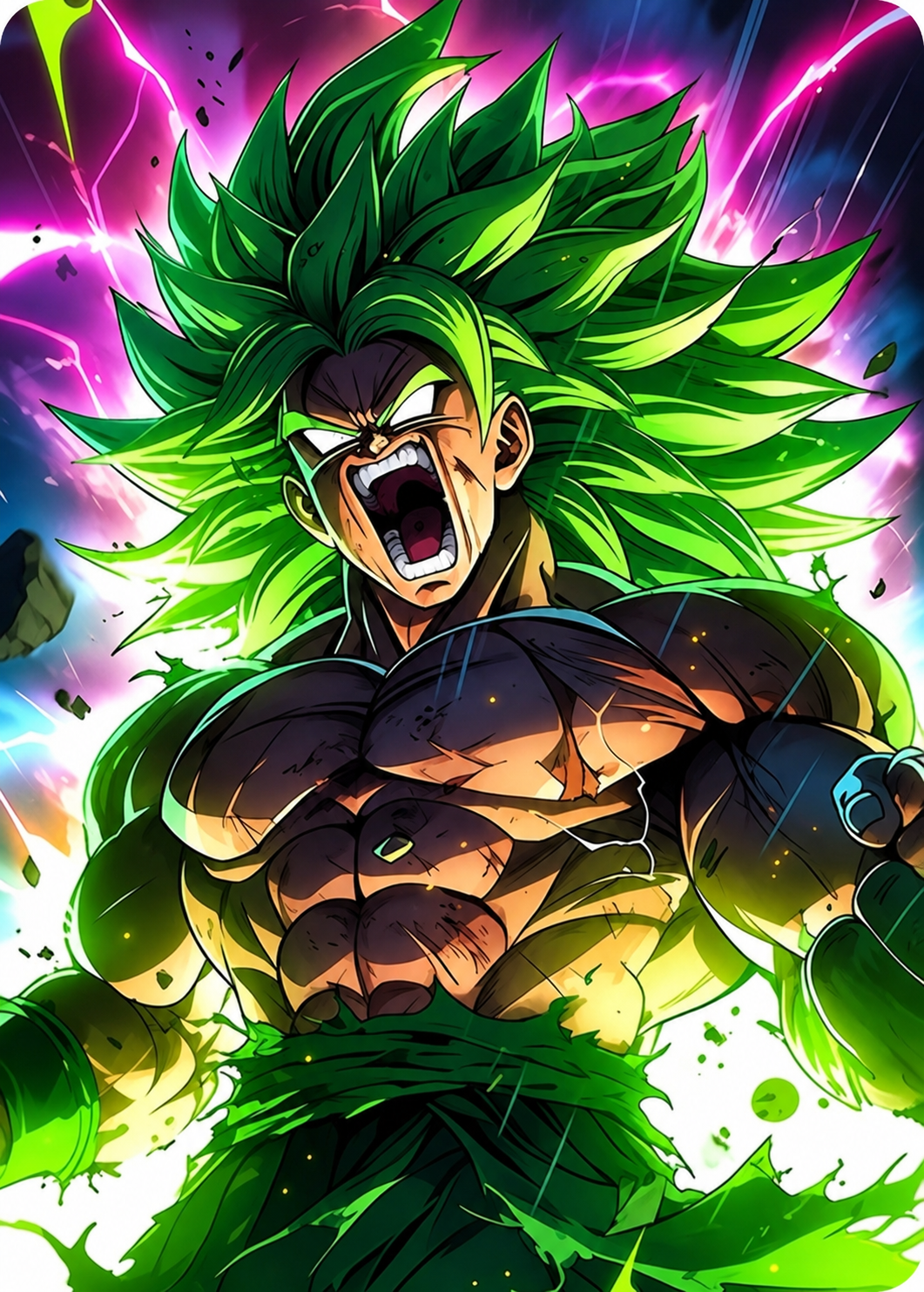 Broly sticker voor bankpas en creditcard