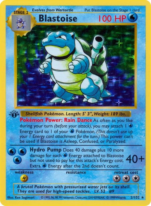 Blastoise [1st Edition] card skin for debit and credit cards